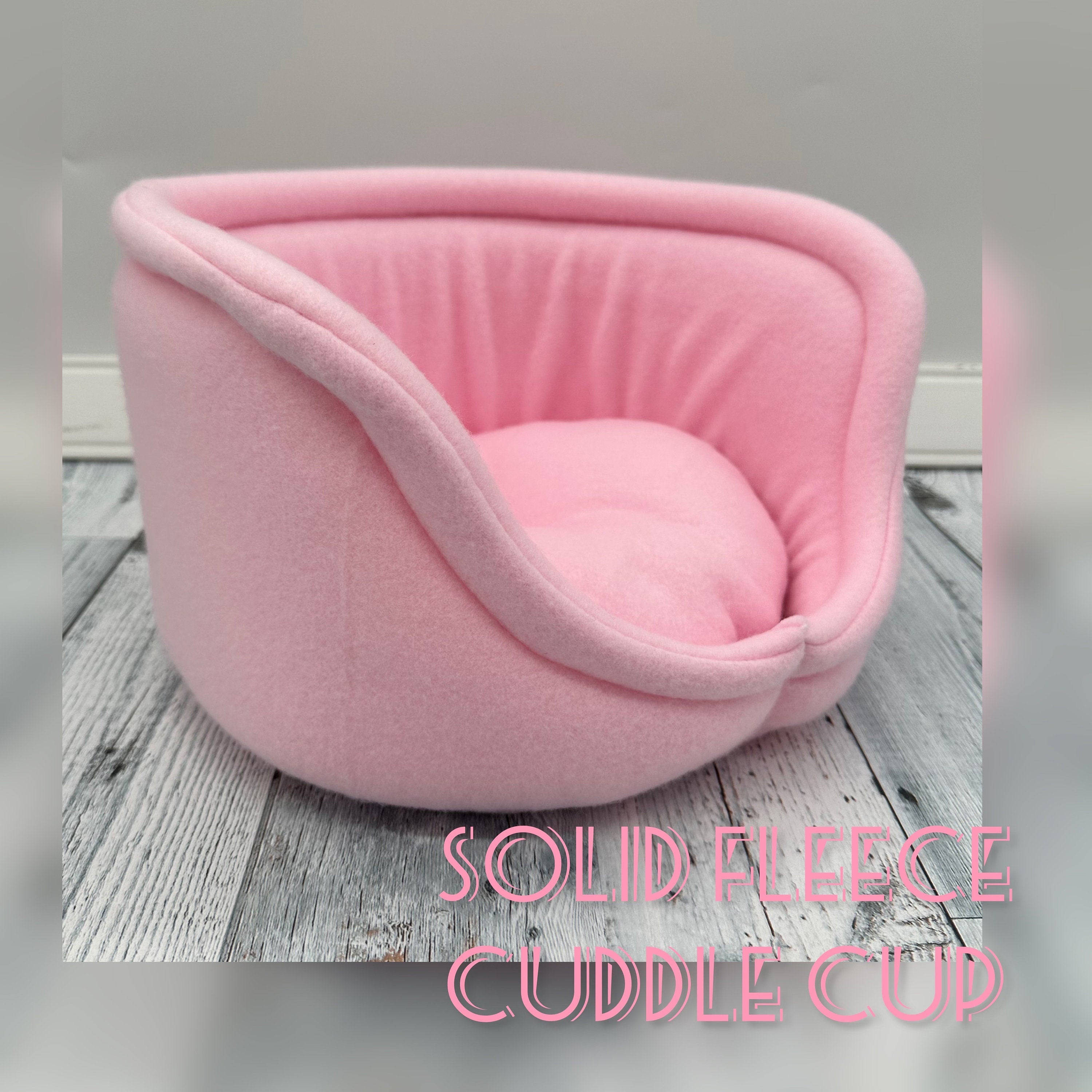 Guinea Pig Cuddle cup | Guinea pig bed | Guinea pig sleep | Guinea pig fleece bed | Solid fleece colors