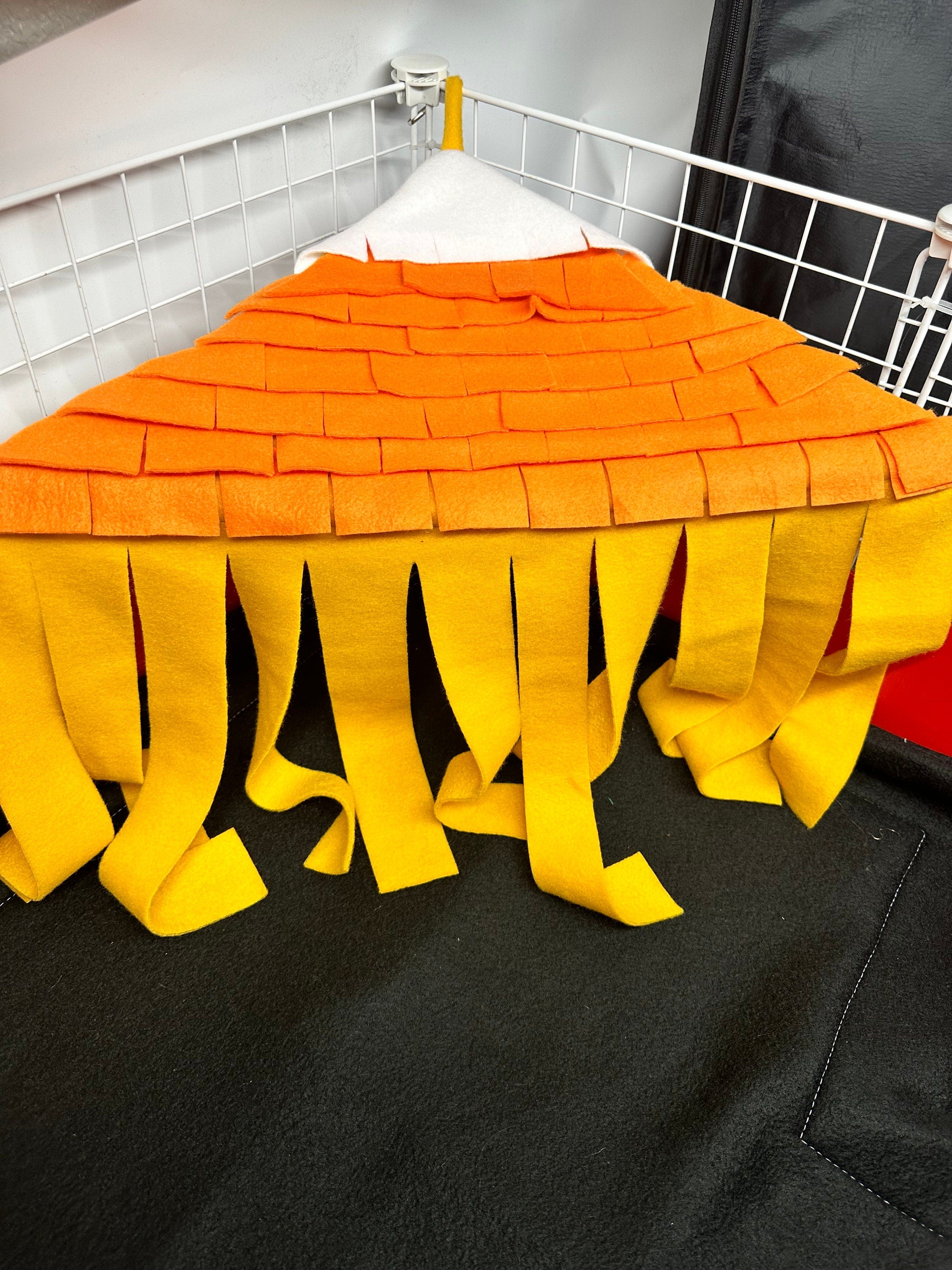 Halloween Candy Corn Fleece Corner Forest: Guinea Pig Cage Accessory