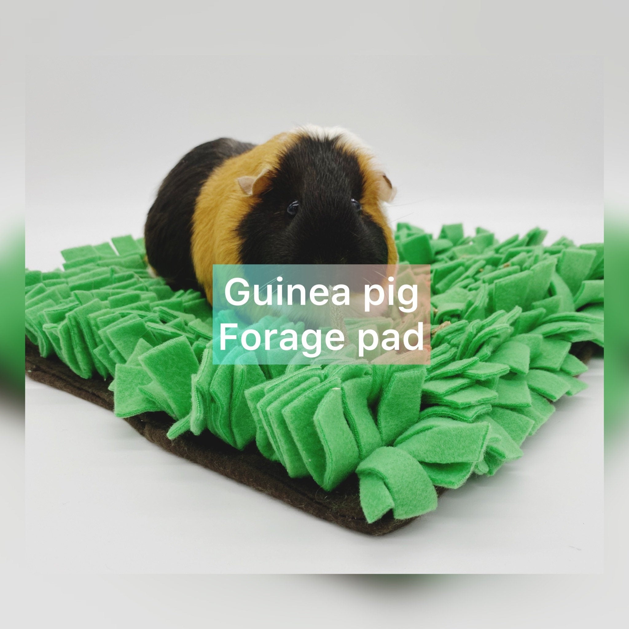 Guinea pig forage pad | Snuffle mat | Guinea pig toy | Fleece guinea pig accessories