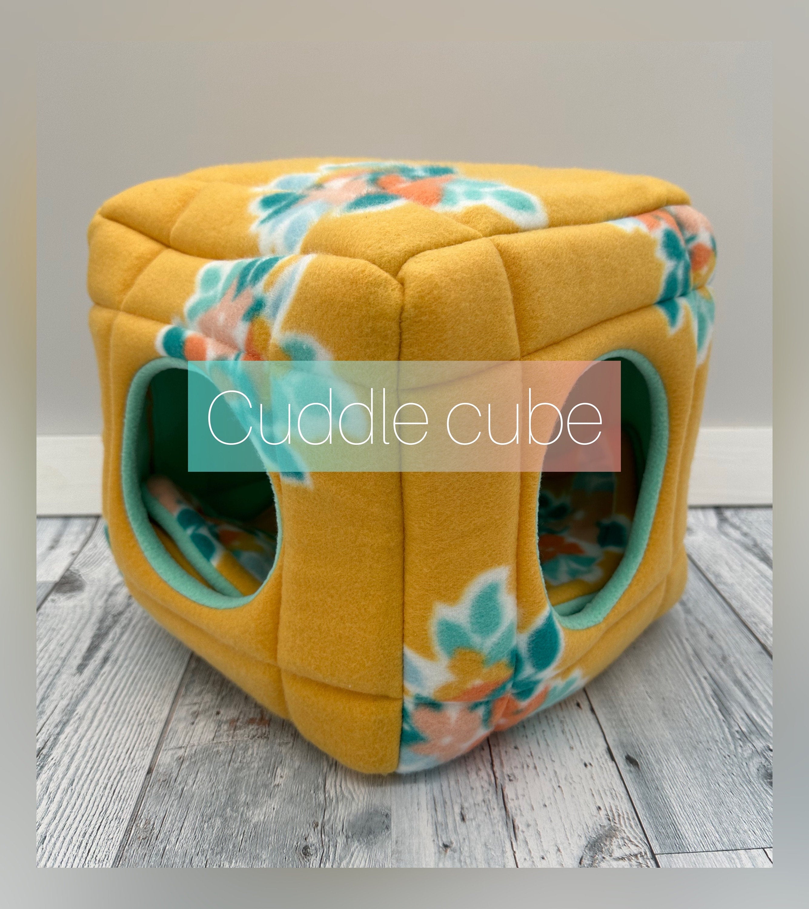 Guinea Pig Cuddle Cube | Fleece Cuddle Cube | Guinea Pig Bed | Guinea Pig Hideout