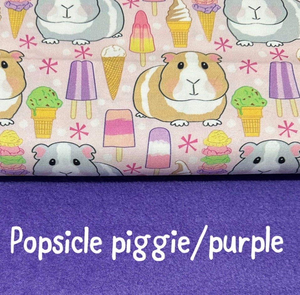 Guinea Pig Cuddle Cube: Cotton & Fleece Hideout Bed