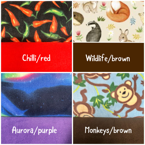 Corner cuddle cubby double entrance | Fleece corner bed  | Guinea pig corner bed  | Small animal fleece bed