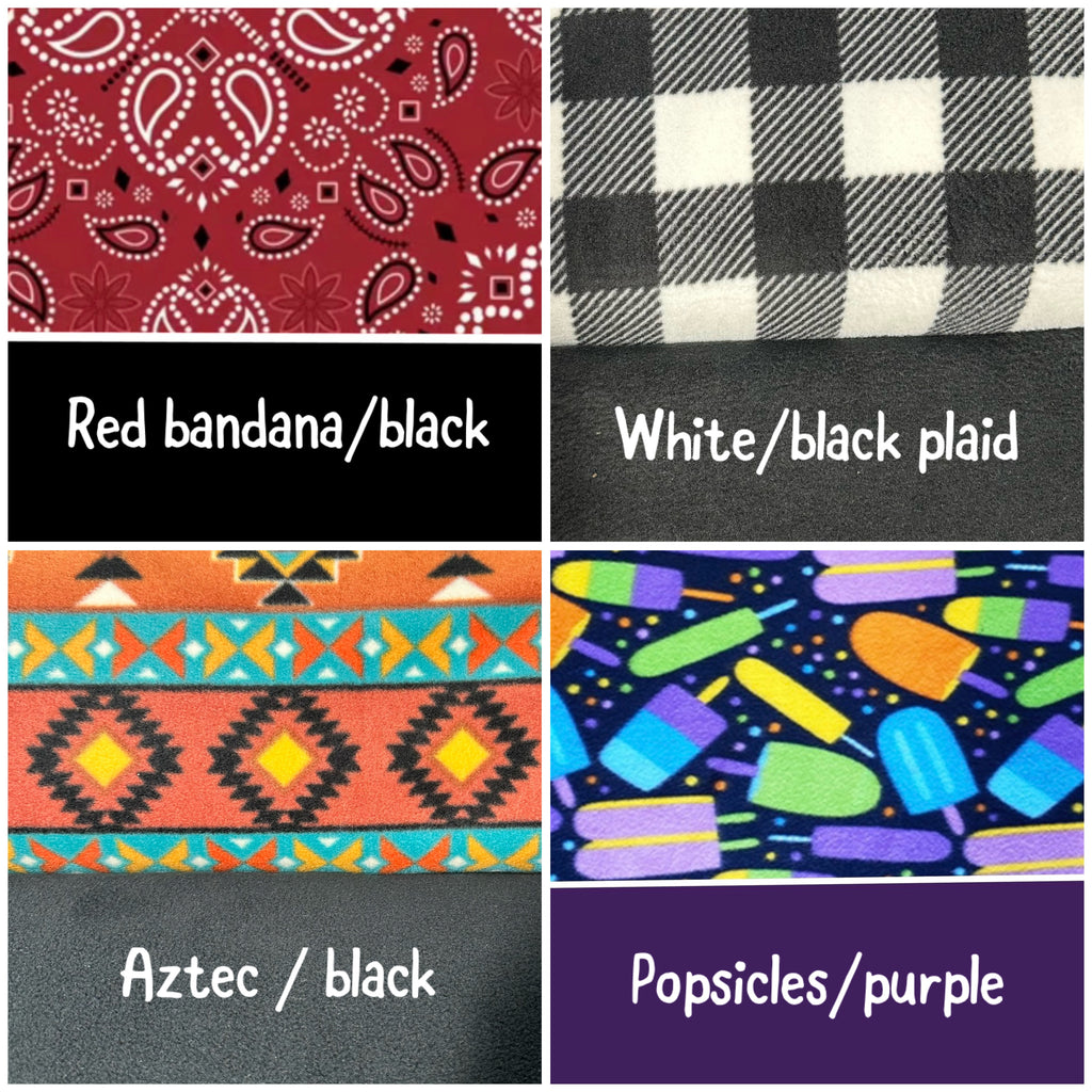 Corner cuddle cubby double entrance | Fleece corner bed  | Guinea pig corner bed  | Small animal fleece bed