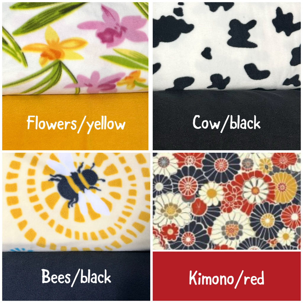 Corner cuddle cubby double entrance | Fleece corner bed  | Guinea pig corner bed  | Small animal fleece bed